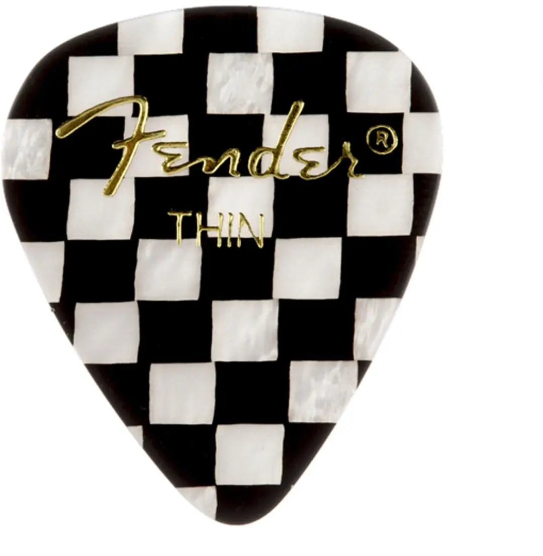 Fender Picks 351 Checker Thin 12-delig