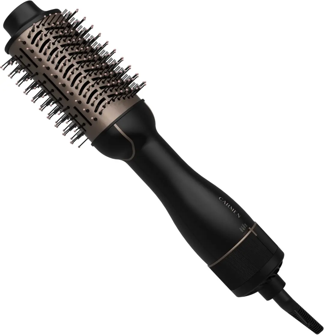 Carmen CHB1380B Ovale Föhnborstel - 1300W - ION - Zwart - afbeelding 6 van 6
