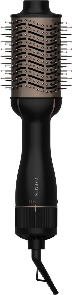 Carmen CHB1380B Ovale Föhnborstel - 1300W - ION - Zwart