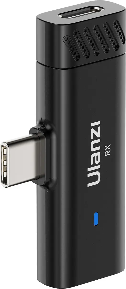 Ulanzi HM2301 Draadloze Microfoon - 2 Zenders & Ontvangers - Zwart