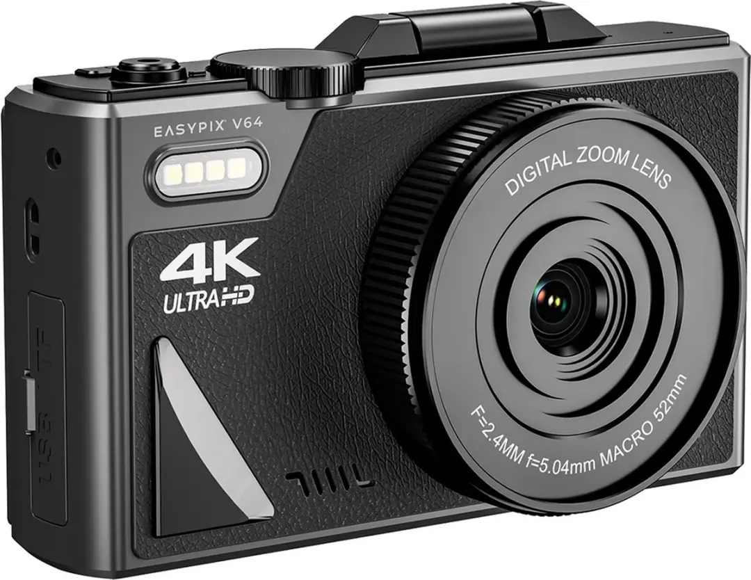 Easypix V64 Flip Compactcamera - Zwart