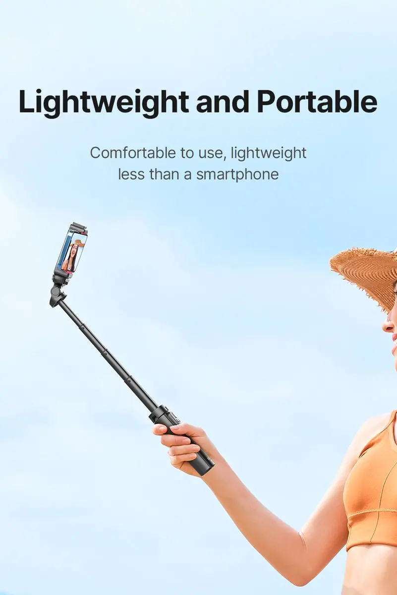 Ulanzi RMT-01 Selfiestick Statief - Bluetooth Remote - Zwart - afbeelding 6 van 6