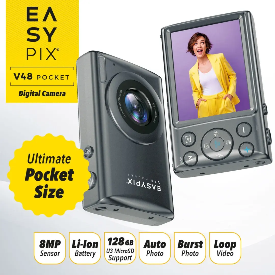 Easypix V48 Digitale Pocketcamera 20212 - Zwart