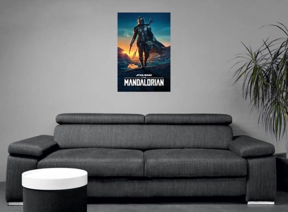 Star Wars The Mandalorian Nightfall Poster - Multicolor