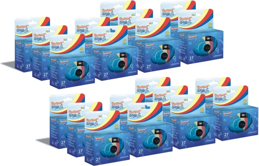 GT Photo GT27WP Realishot Splash Wegwerpcamera - 20 Stuks - Blauw
