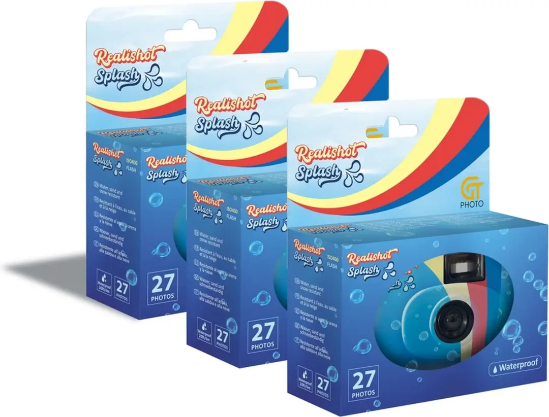 GT Photo GT27WP Realishot Splash Wegwerpcamera - 3 Stuks