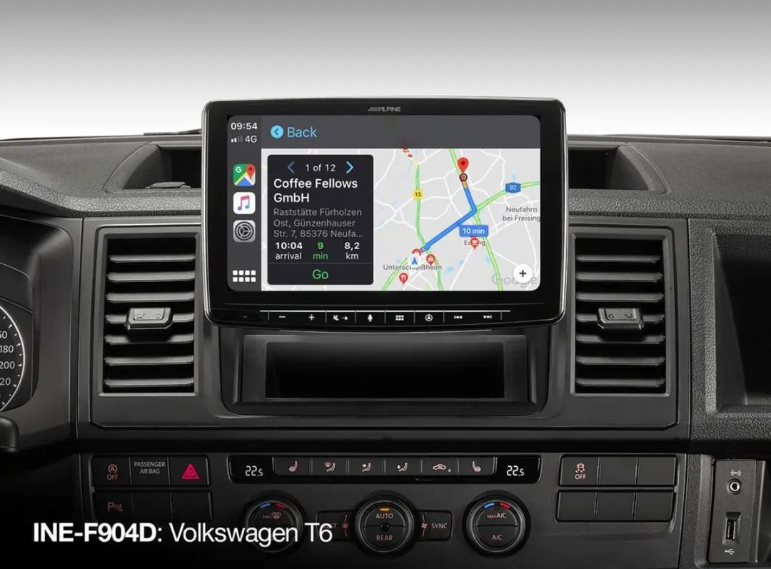 Alpine INE-F904D Auto Radio - Apple CarPlay & Android Auto - Zwart