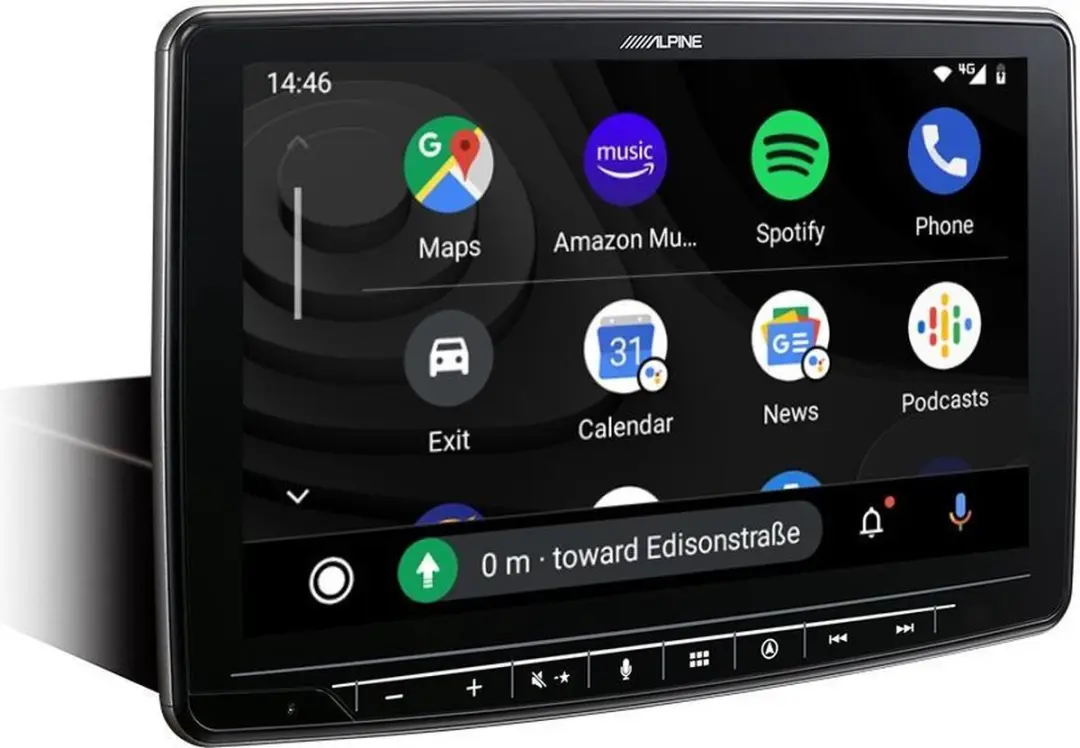 Alpine INE-F904D Auto Radio - Apple CarPlay & Android Auto - Zwart
