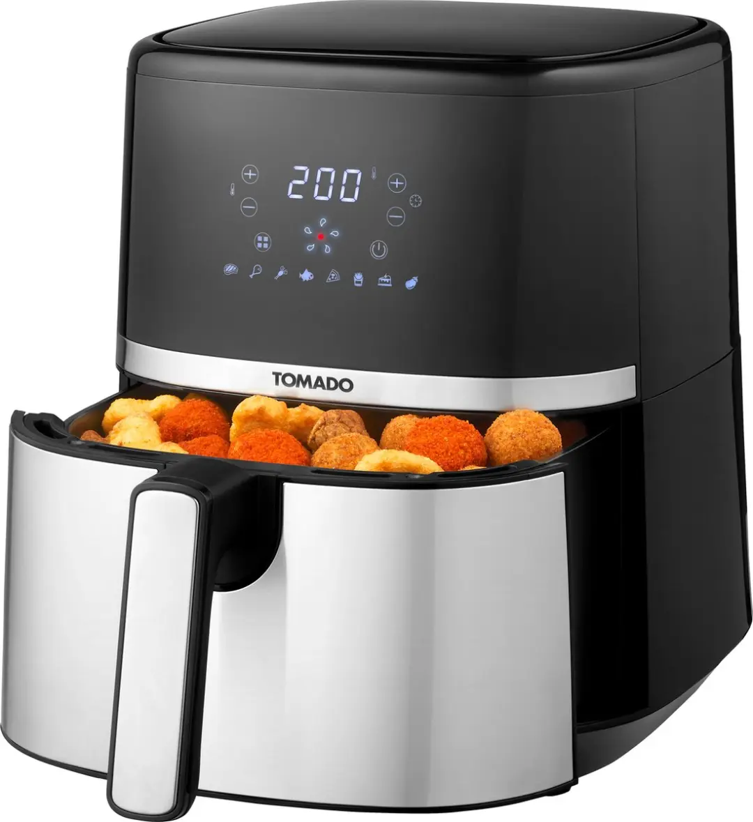 Tomado TAF5401S Airfryer 5,4L - 1500W - Zwart/RVS