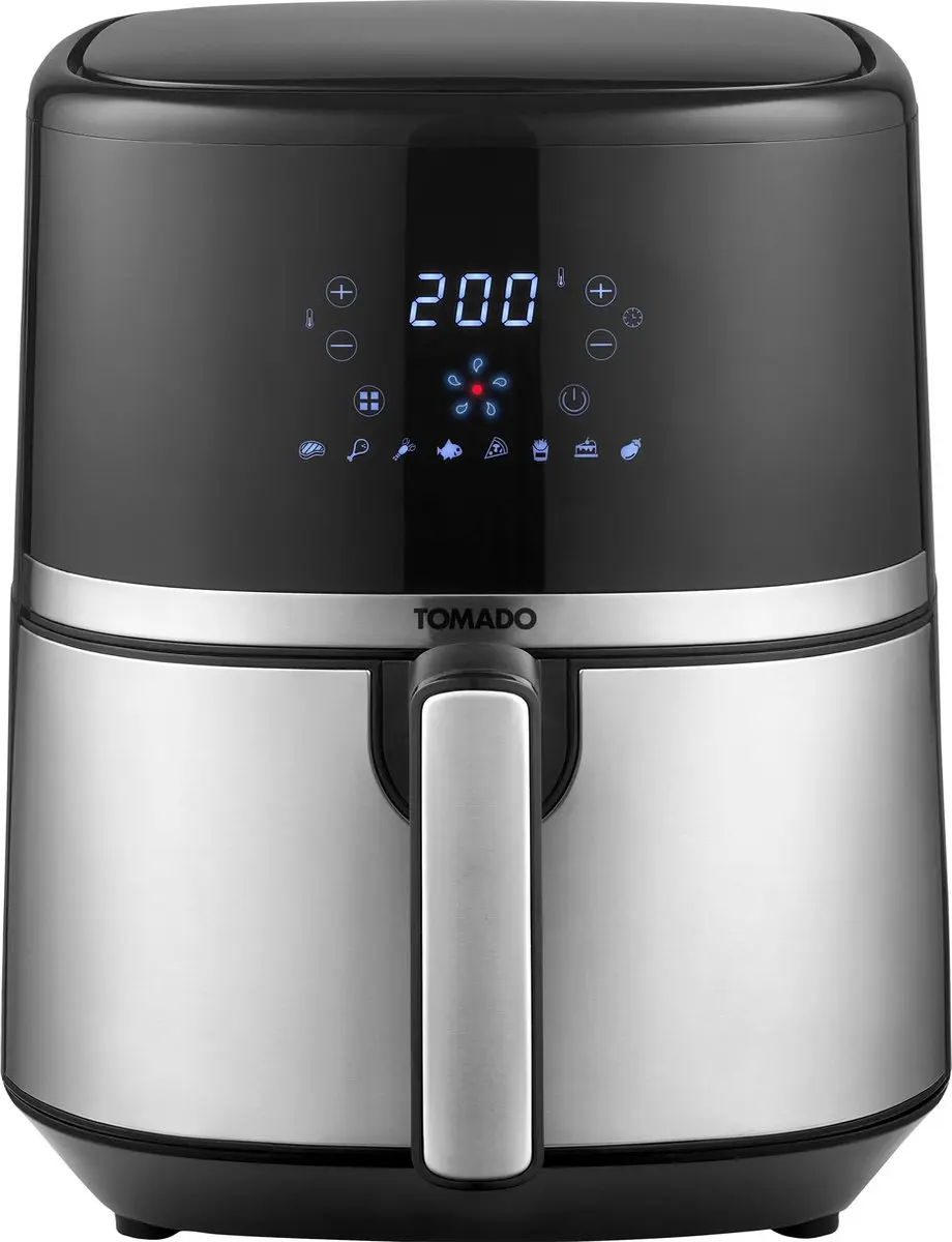 Tomado TAF5401S Airfryer 5,4L - 1500W - Zwart/RVS