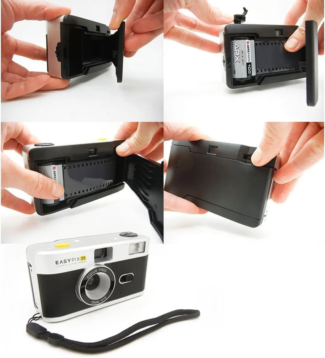 Easypix Reusable Photo Camera 35mm 10091 - Zwart/Zilver