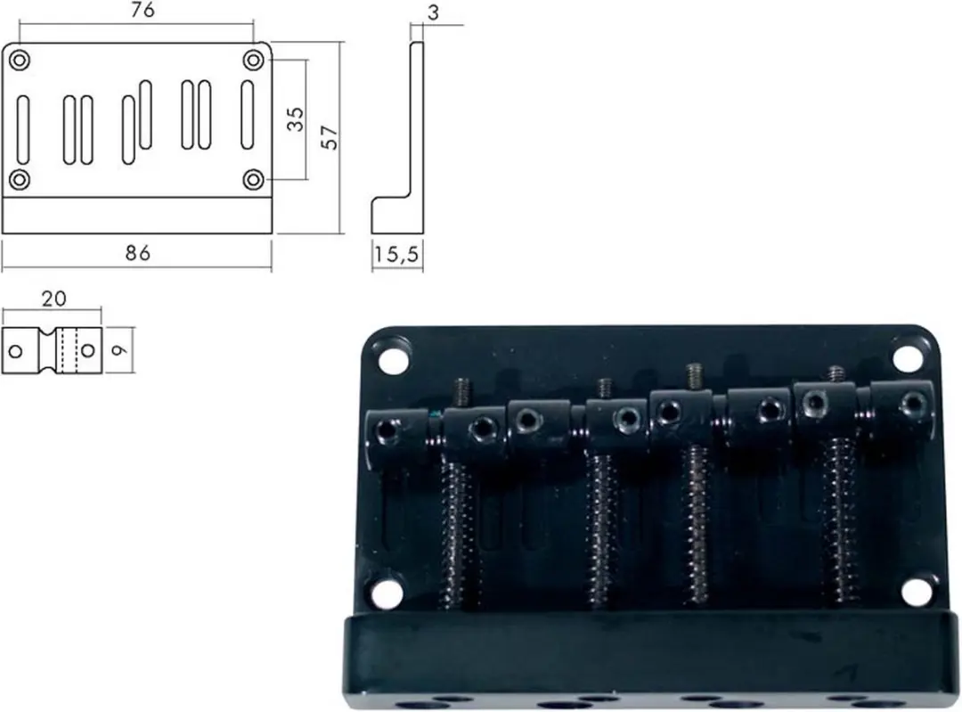 Boston BB-304-B Brug-Staartstuk 6-snarig