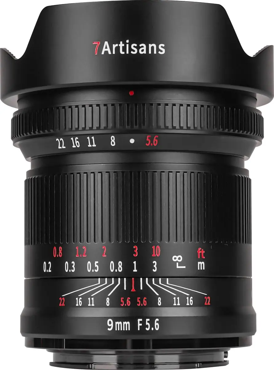 7Artisans 9mm F5.6 Sony FE Objectief