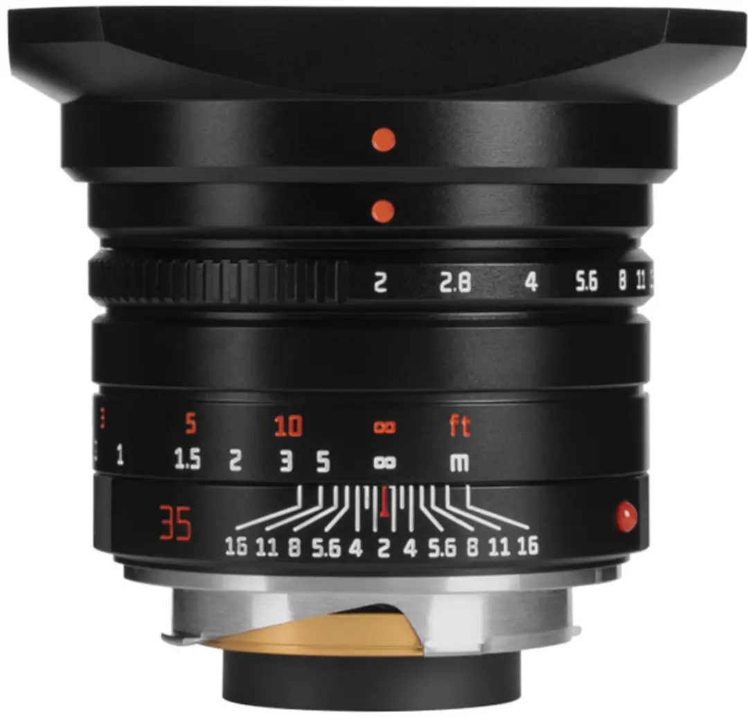 7artisans M-35mm F2.0 WEN Lens - Leica M-vatting - Zwart