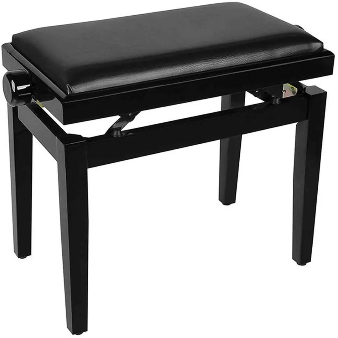 Boston Pianobank PB1/1520 - Verstelbaar 48-56cm - Mat Zwart