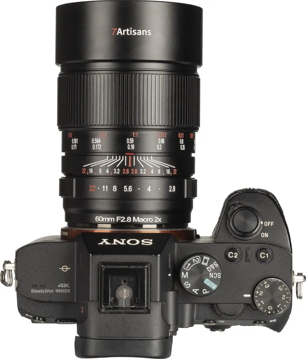 7Artisans 60mm F2.8 Macro 2x Sony FE - 67mm - afbeelding 6 van 6