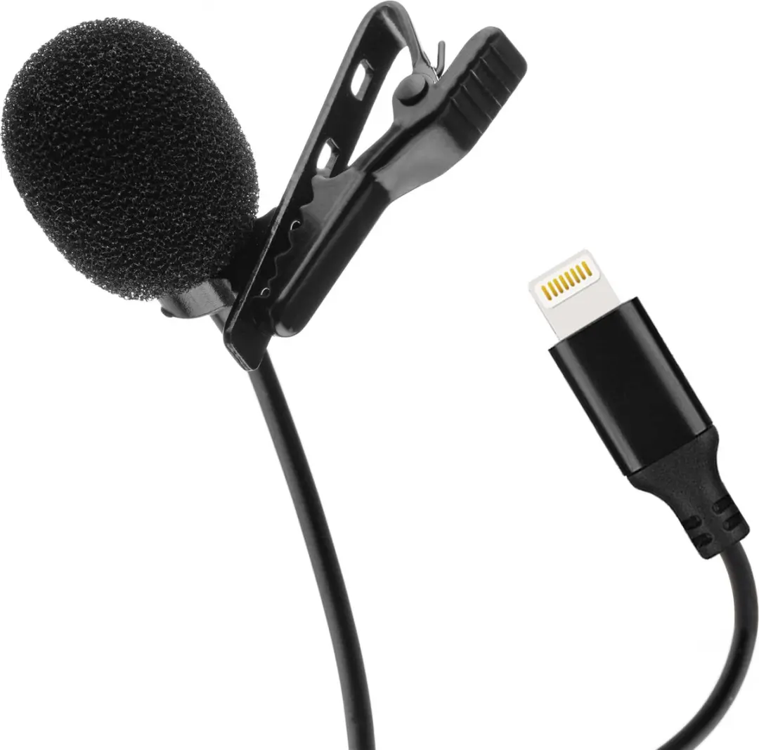 MOJOGEAR MG-LMIC Speldmicrofoon Lightning - iPhone/iPad - Zwart