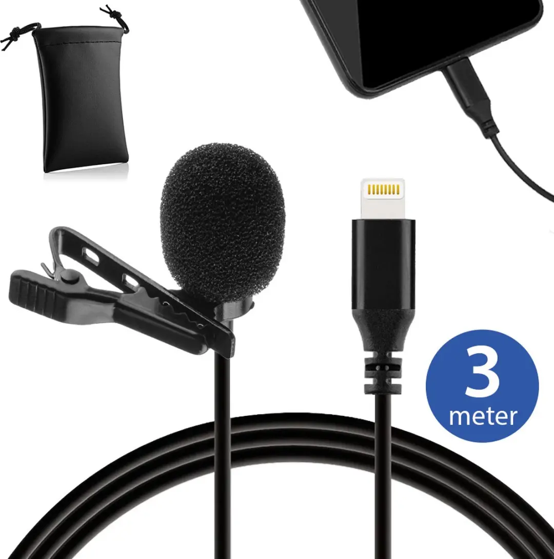 MOJOGEAR MG-LMIC Speldmicrofoon Lightning