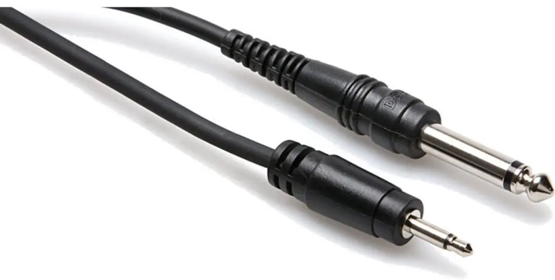Hosa CMP-310 Mono Kabel 3.5mm naar 6.35mm - 3m - Zwart