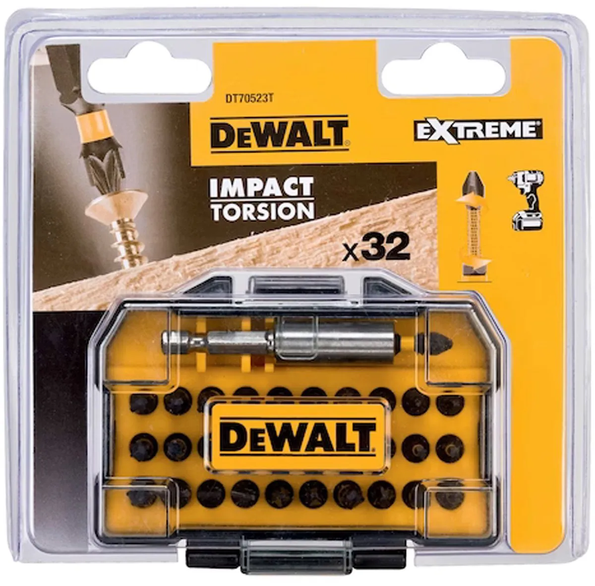 DeWalt DT70523T Impact Torsion Schroefbitset 32-delig