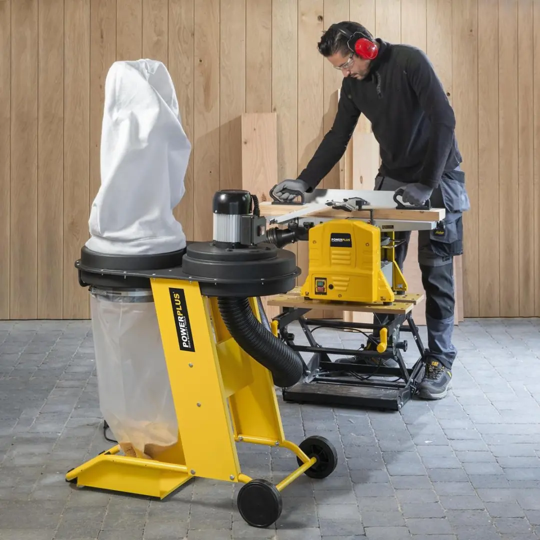 Powerplus POWX2090 Stof- en Spaanafzuiging 550W - Geel