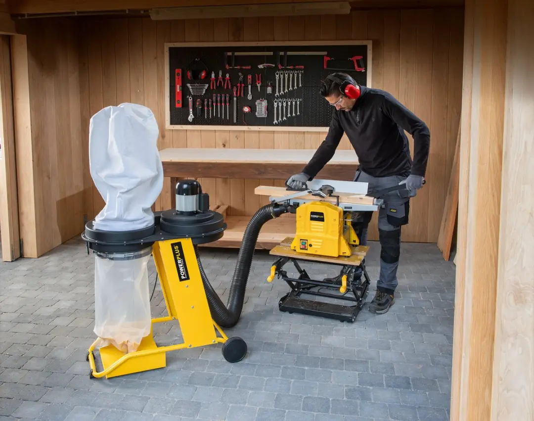 Powerplus POWX2090 Stof- en Spaanafzuiging 550W - Geel