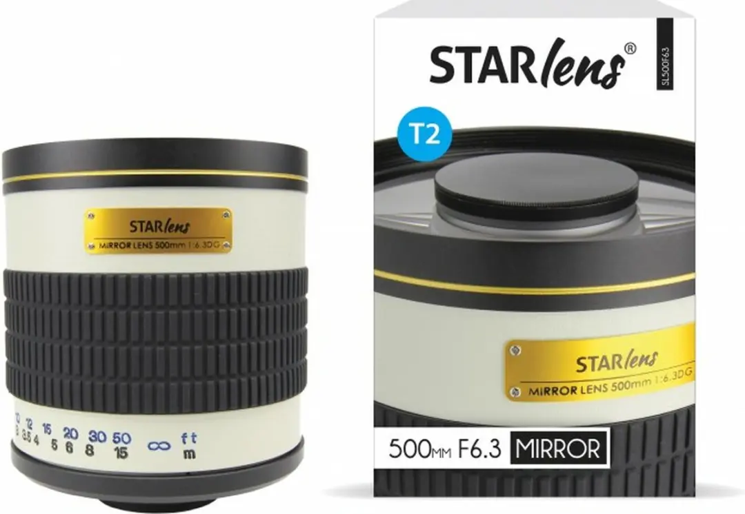Starblitz 500mm F6.3 Starlens Spiegelobjectief - Canon - 30.5mm Filter - Zwart