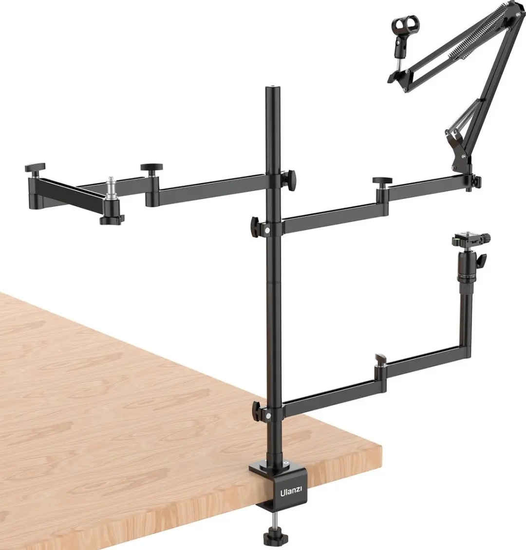 Ulanzi Live Broadcast Stand 2089 - Microfoonstatief - 2 kg - Zwart
