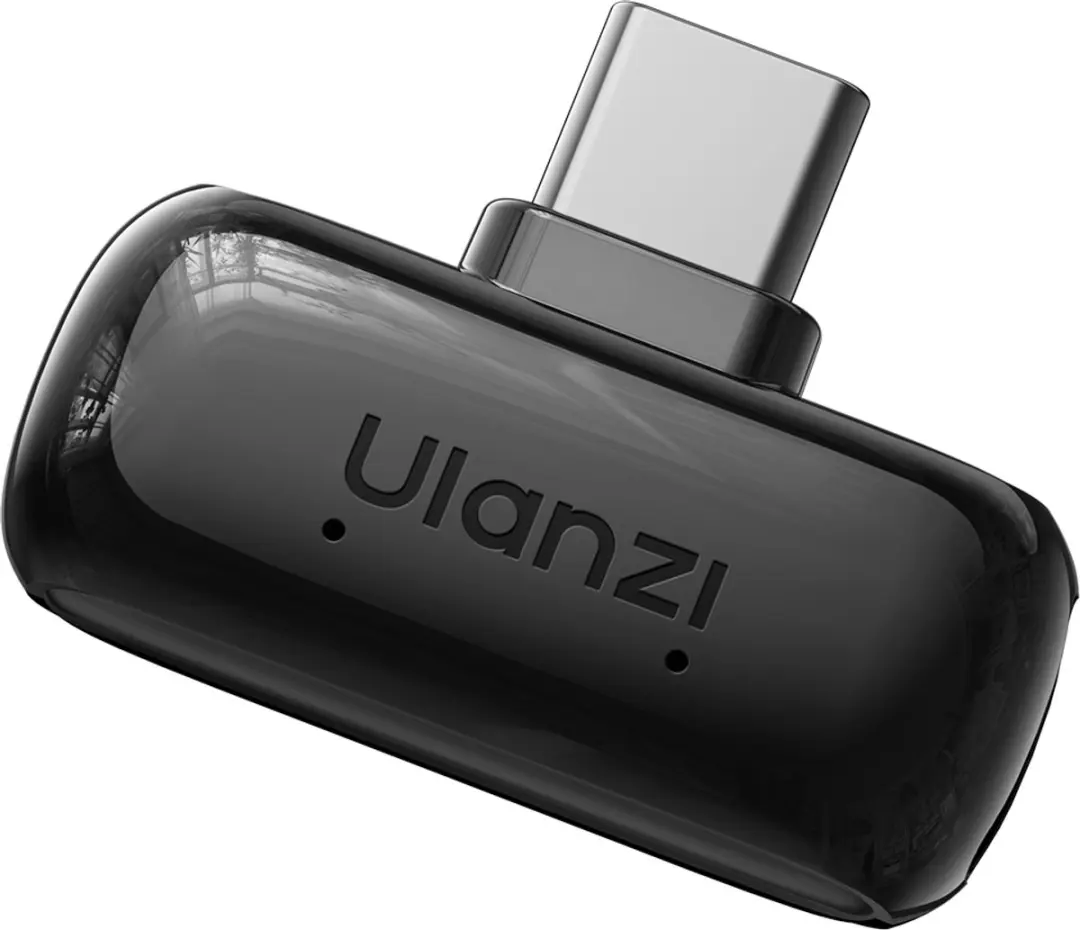 Ulanzi A200 Mini Draadloze Microfoonset - 2 Zenders - USB-C - Zwart/Wit