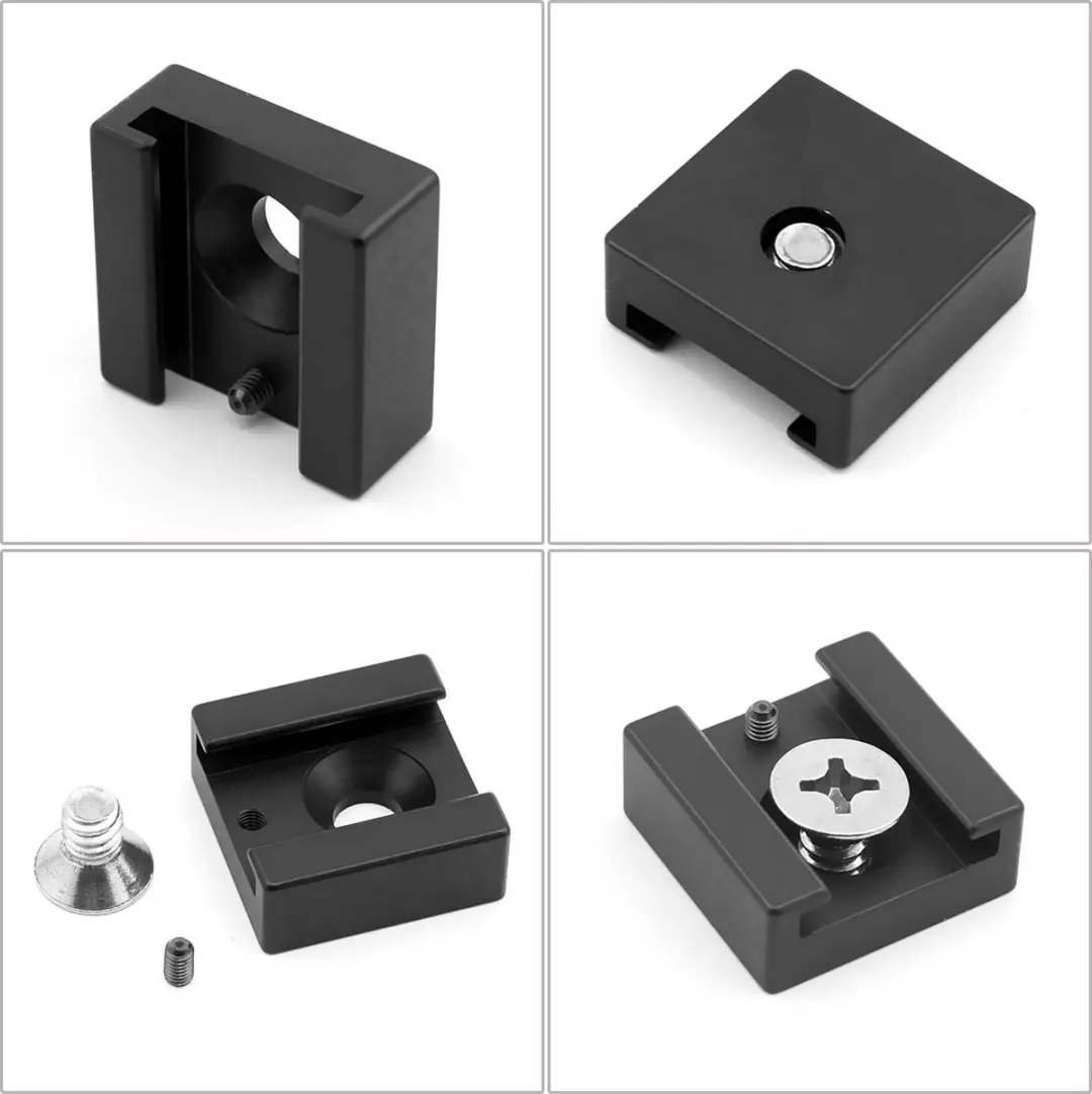 MOJOGEAR MG-P04 Cold Shoe-Mount - Microfoonbevestiging - Zwart - afbeelding 6 van 6
