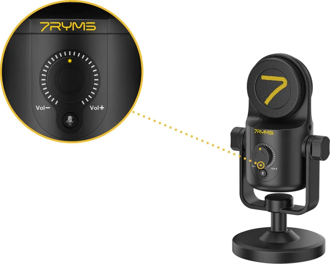 7RYMS SR-USB Mini Condensator USB Microfoon - Zwart