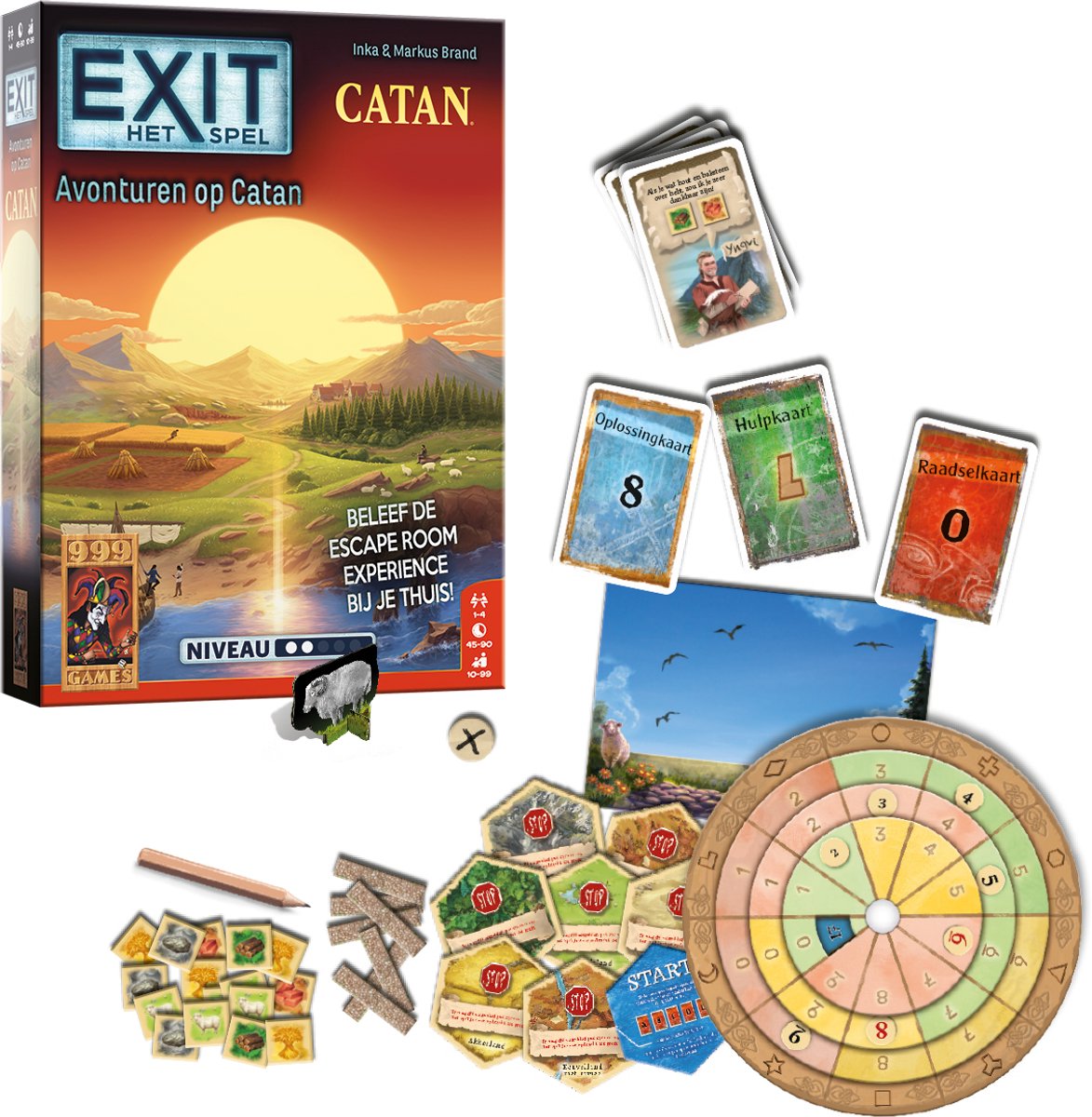 999 Games - EXIT - Avonturen op Catan - Breinbreker - Escape Room Spel
