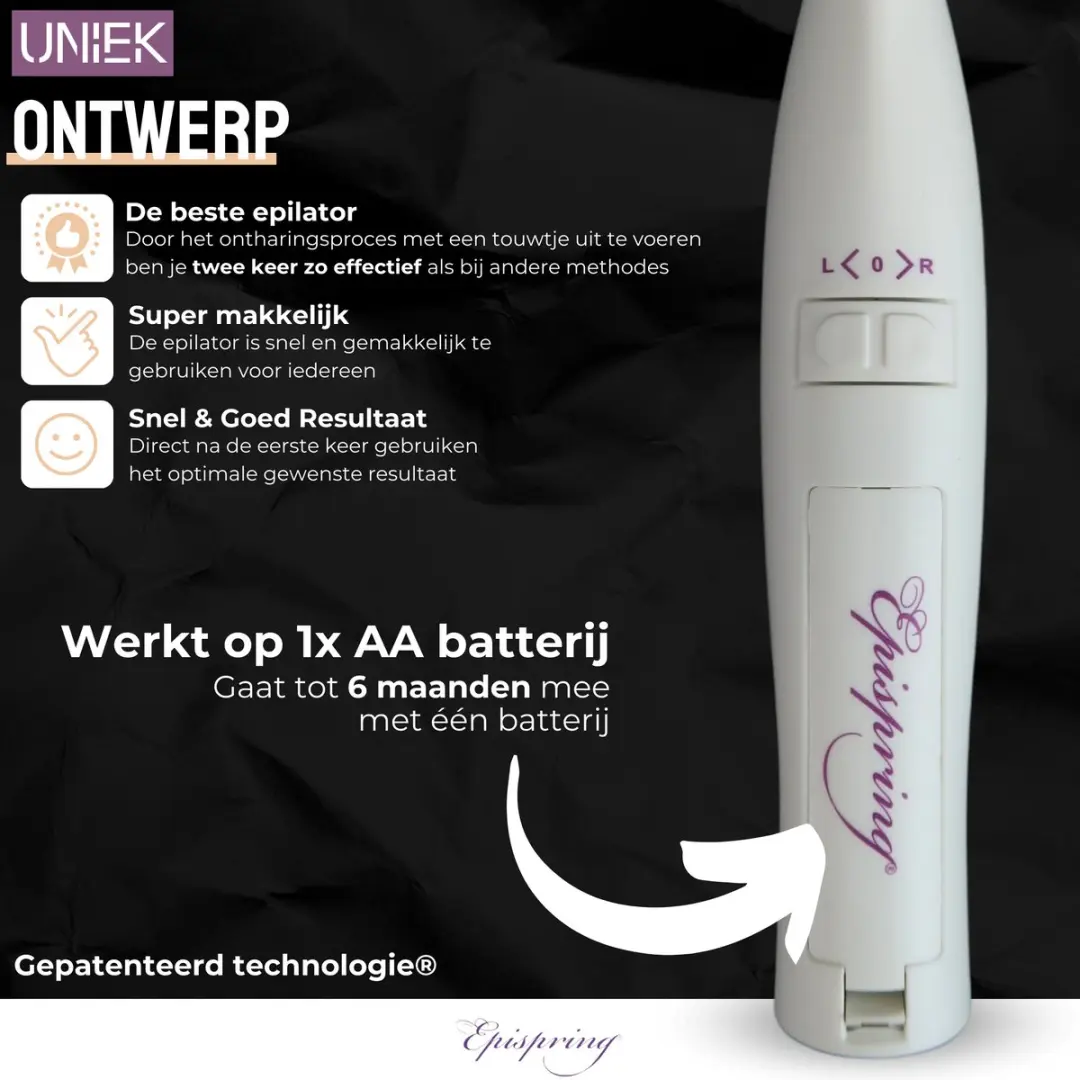 Epispring Amazing Epileerapparaat Dames - Wit