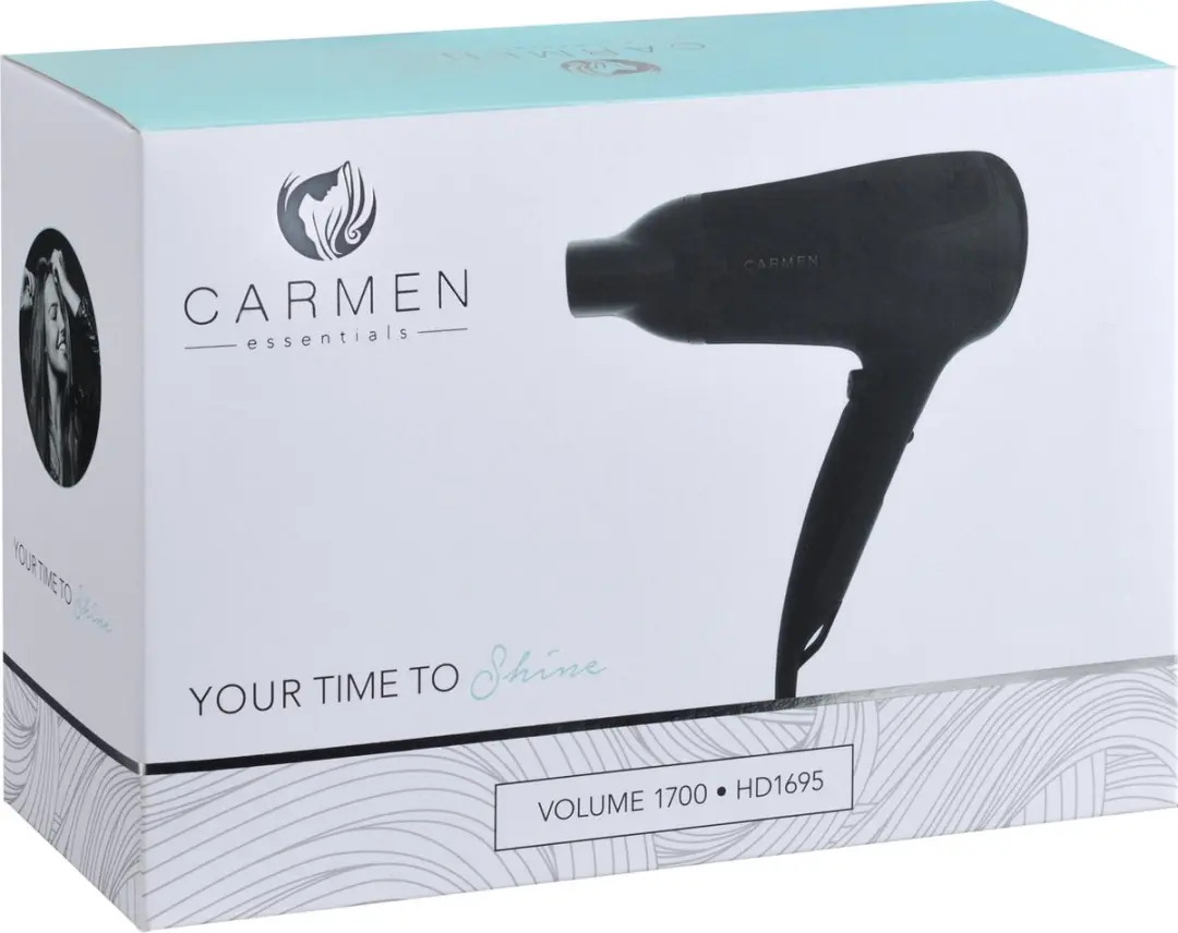 Carmen HD1695 Föhn 1700W - Zwart - afbeelding 6 van 6