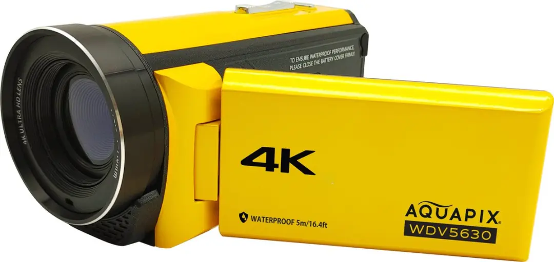 Aquapix WDV5630 4K Camcorder - Geel - afbeelding 6 van 6
