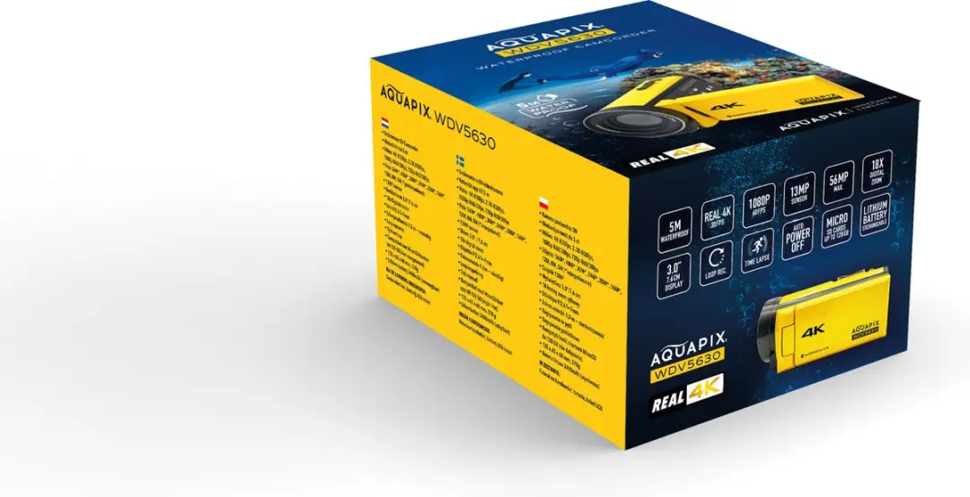 Aquapix WDV5630 4K Camcorder - Geel