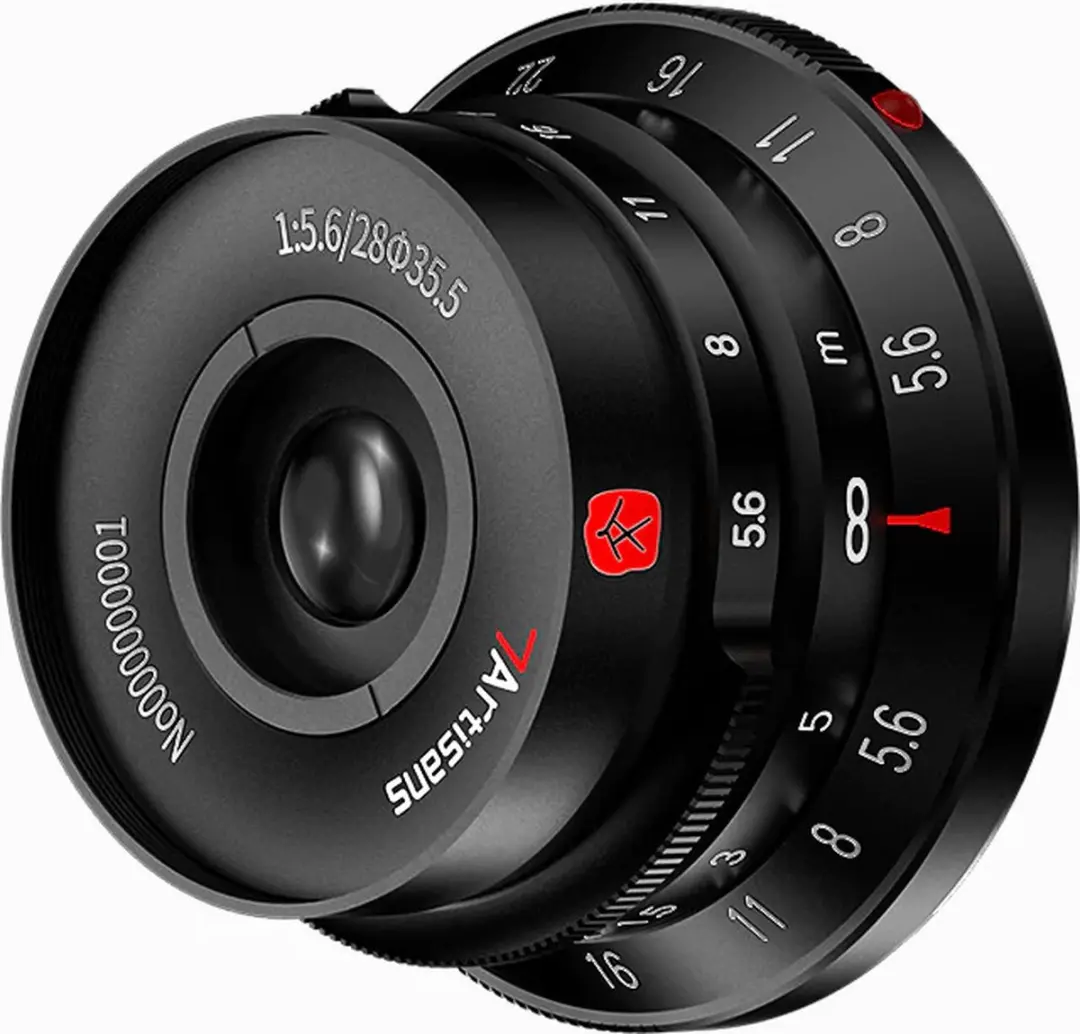 7Artisans 28mm F5.6 M-mount Lens - Zwart