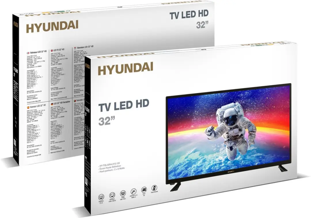 Hyundai 32 inch LED TV - HD - Zwart - afbeelding 6 van 6