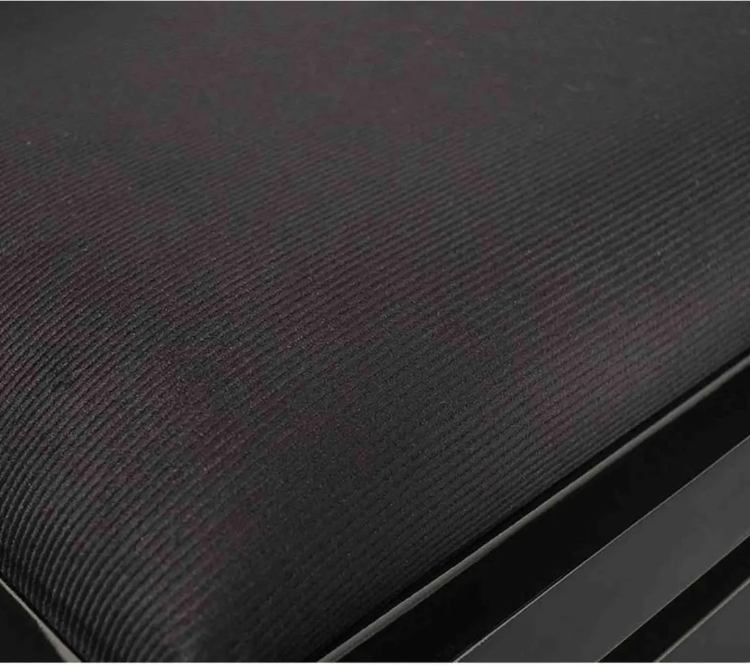 Boston Pianobank PB1/1020 - Verstelbaar 48-56cm Hoogglans Zwart