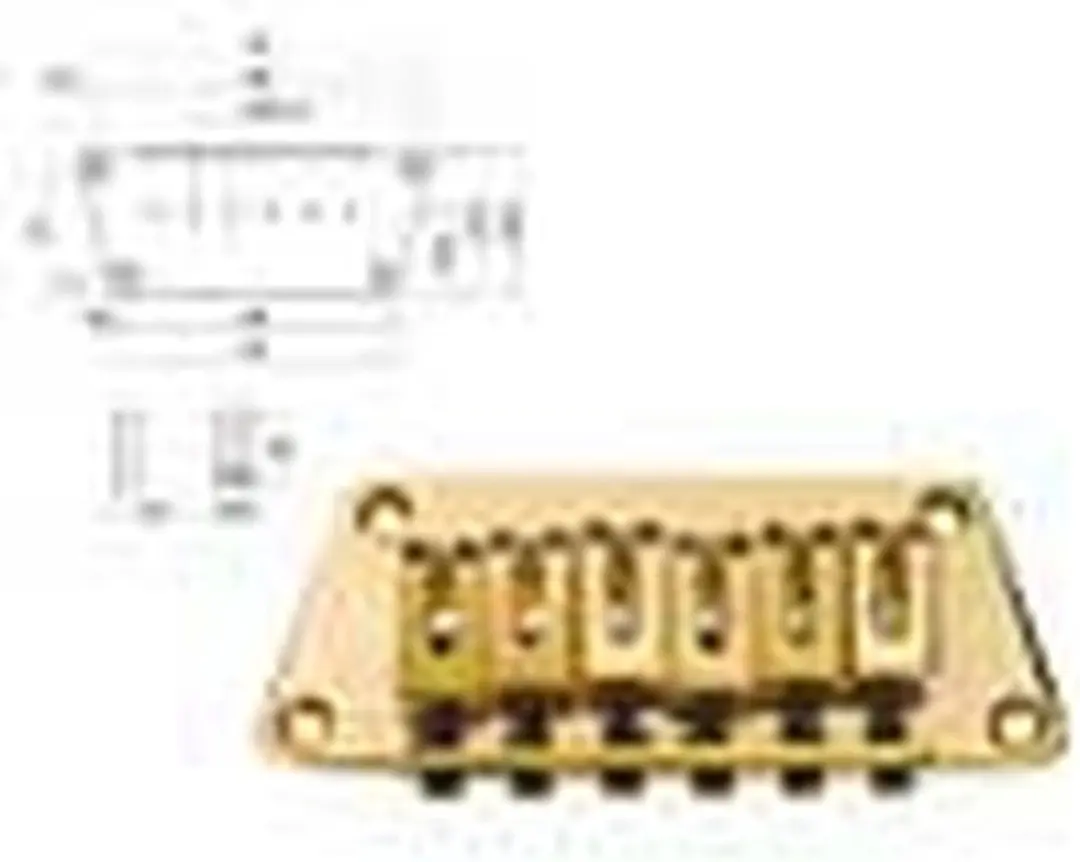 Boston B-1540-G Stallion Gitaarbrug - 10,5mm - Goud - afbeelding 2 van 2