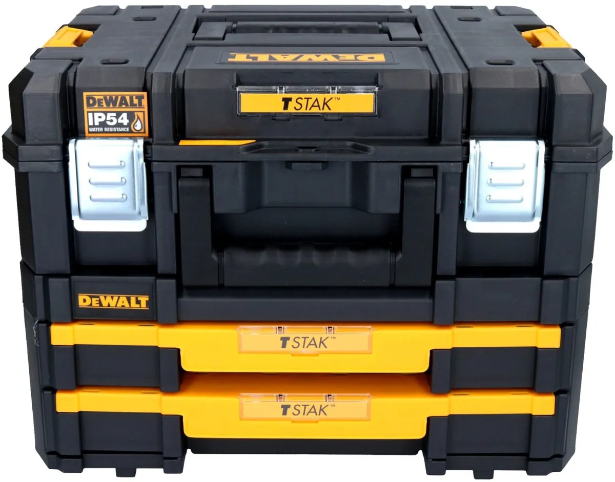 DeWalt TSTAK Box Set II+IV DWST83395-1 - Zwart/Geel