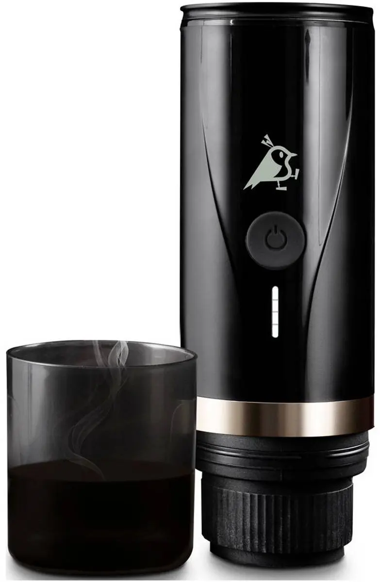 Aqiila Coffeebird Portable Espressomachine - 5 Kopjes - Zwart