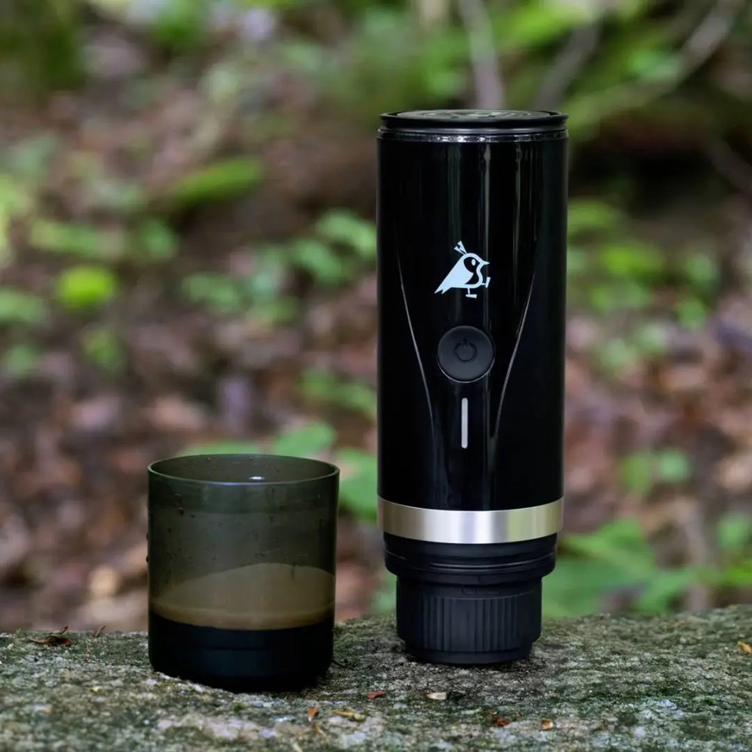 Aqiila Coffeebird Portable Espressomachine - 5 Kopjes - Zwart