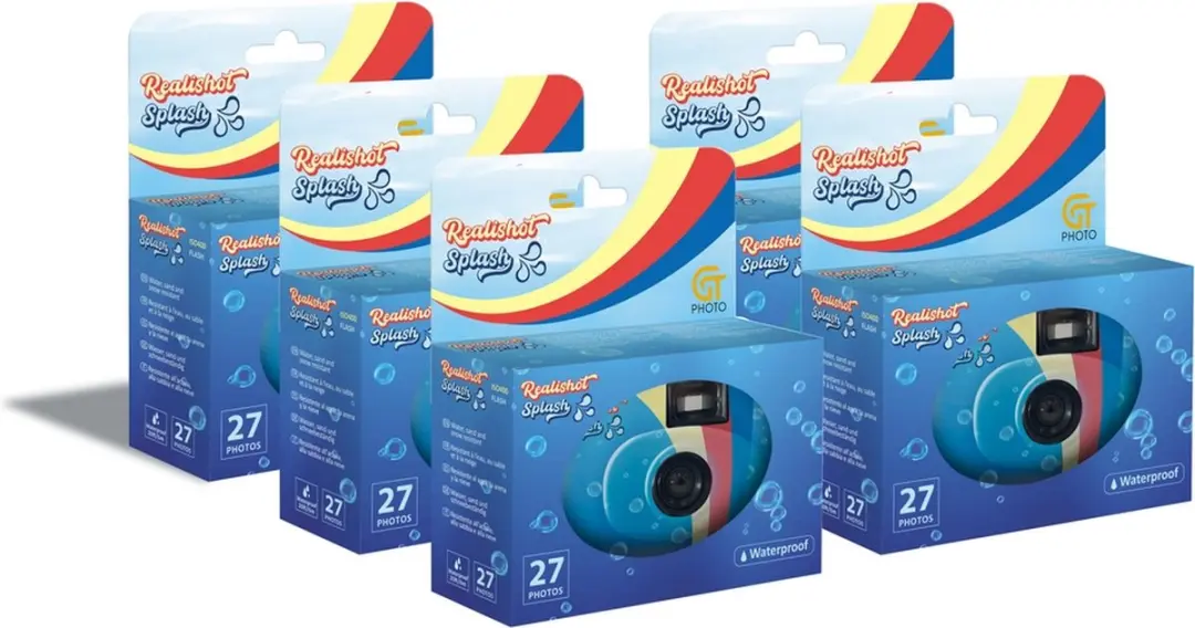 GT Photo GT27WP Realishot Splash Wegwerpcamera - 27 Opnames - 5 Stuks