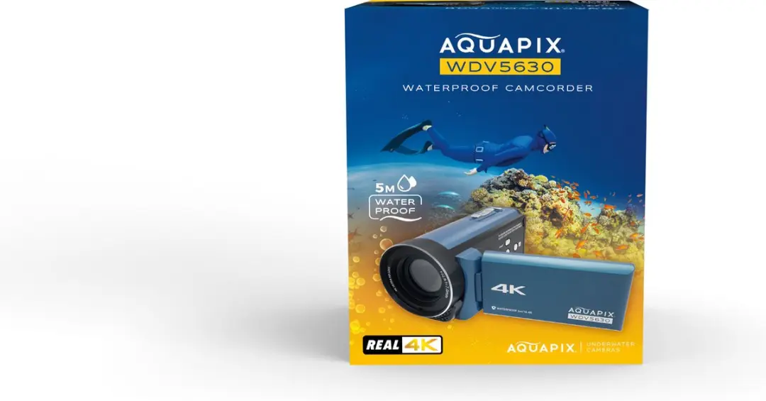 Aquapix WDV5630 Blue 4K Camcorder - 13MP - 3400mAh - 5m Waterdicht - afbeelding 6 van 6