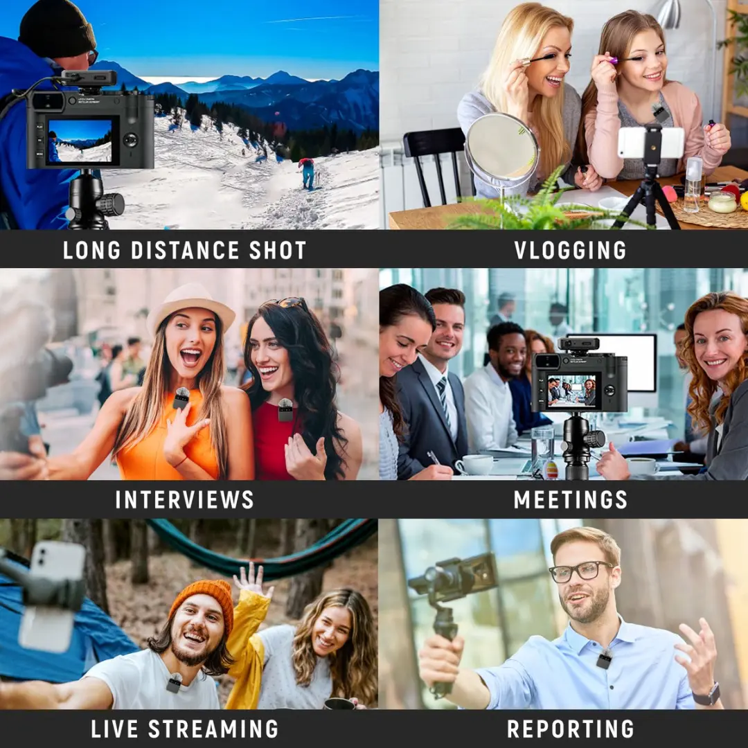 Easypix MyStudio Wireless MIC DUO - Accu - 2x Microfoon