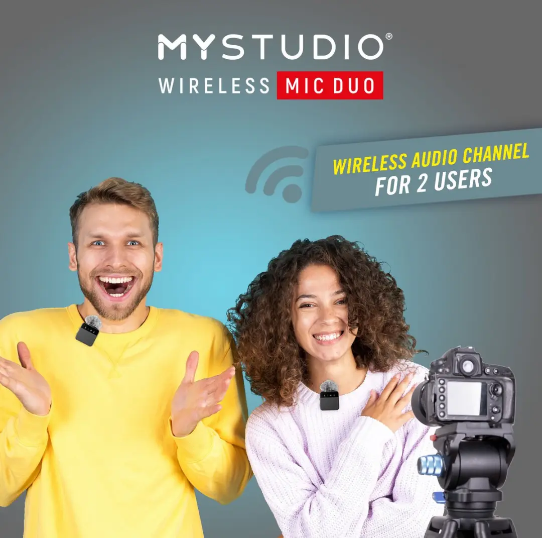 Easypix MyStudio Wireless MIC DUO - Accu - 2x Microfoon