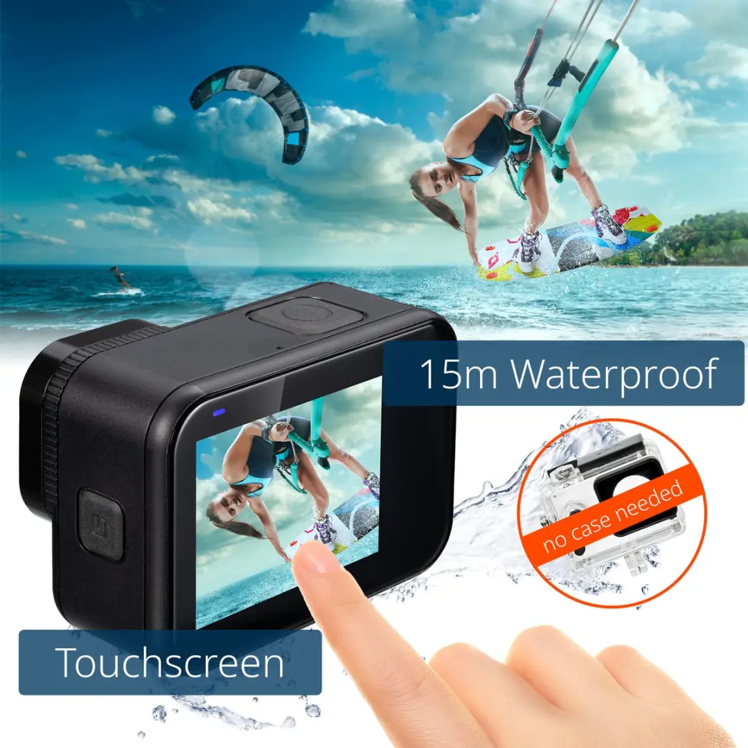 National Geographic ActionCam 9683600 - 5K Ultra-HD 60fps - Zwart