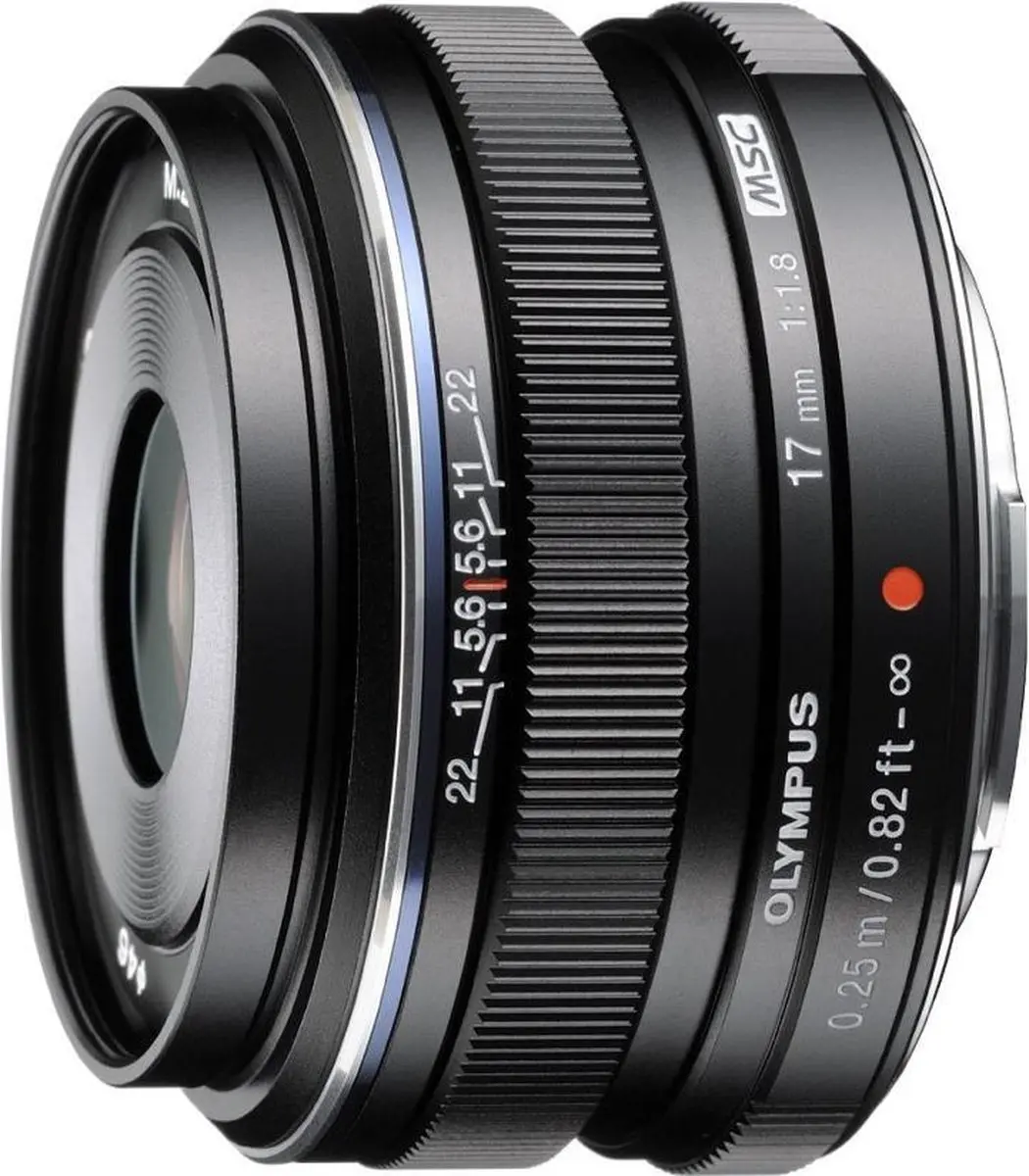 Olympus M.Zuiko Digital 17mm f/1.8 - Zwart
