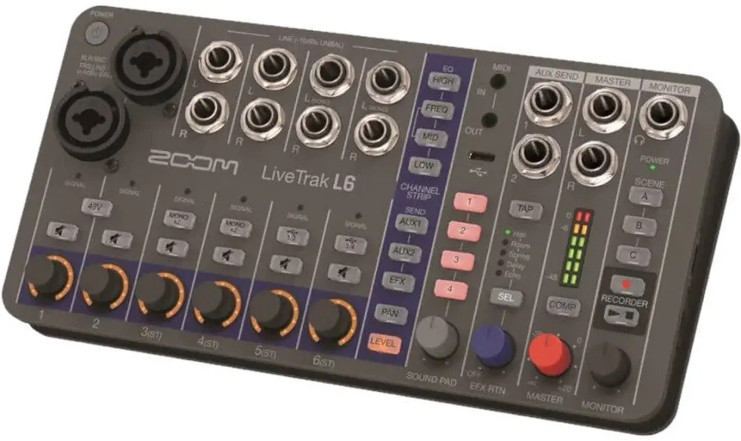 Zoom LiveTrak L-6 Mixer & Multitrack Recorder